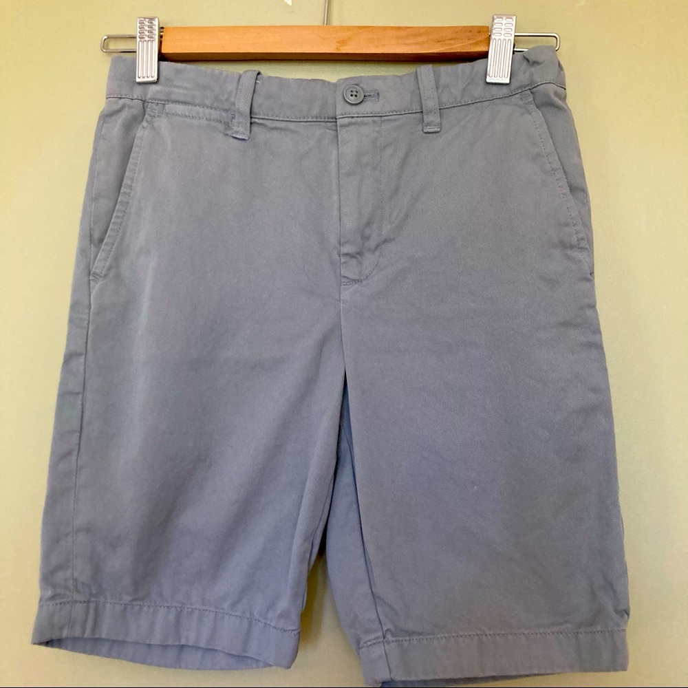 J CREW Crewcuts Boys Grey Chino Shorts EUC